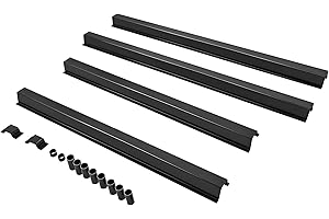 KUAFU 4PCS Truck Bed Floor Support Crossmembers Repair Compatible with 1977-2016 Ford F-150 F150 Electrophoresis Steel Bed Ra