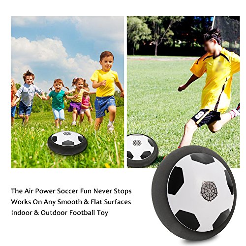 ThinkMax Kids Toys Hover Soccer Ball Set with 2 Gates and LED Light Indoor Outdoor Soccer Toy Game for Boys/Girls Age of 2,3,4,5,6,7,8-18 Years Old - Thumbnail 2