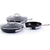 All-Clad HA1&reg; Expert Nonstick, 5-Piece Fry Pans Set, Induction Ready | Versatile frying pans set, Multi-Use, Scratch-Resistant Exterior, Warp Resistant, Dishwasher safe, Oven Safe up to 500&deg;F