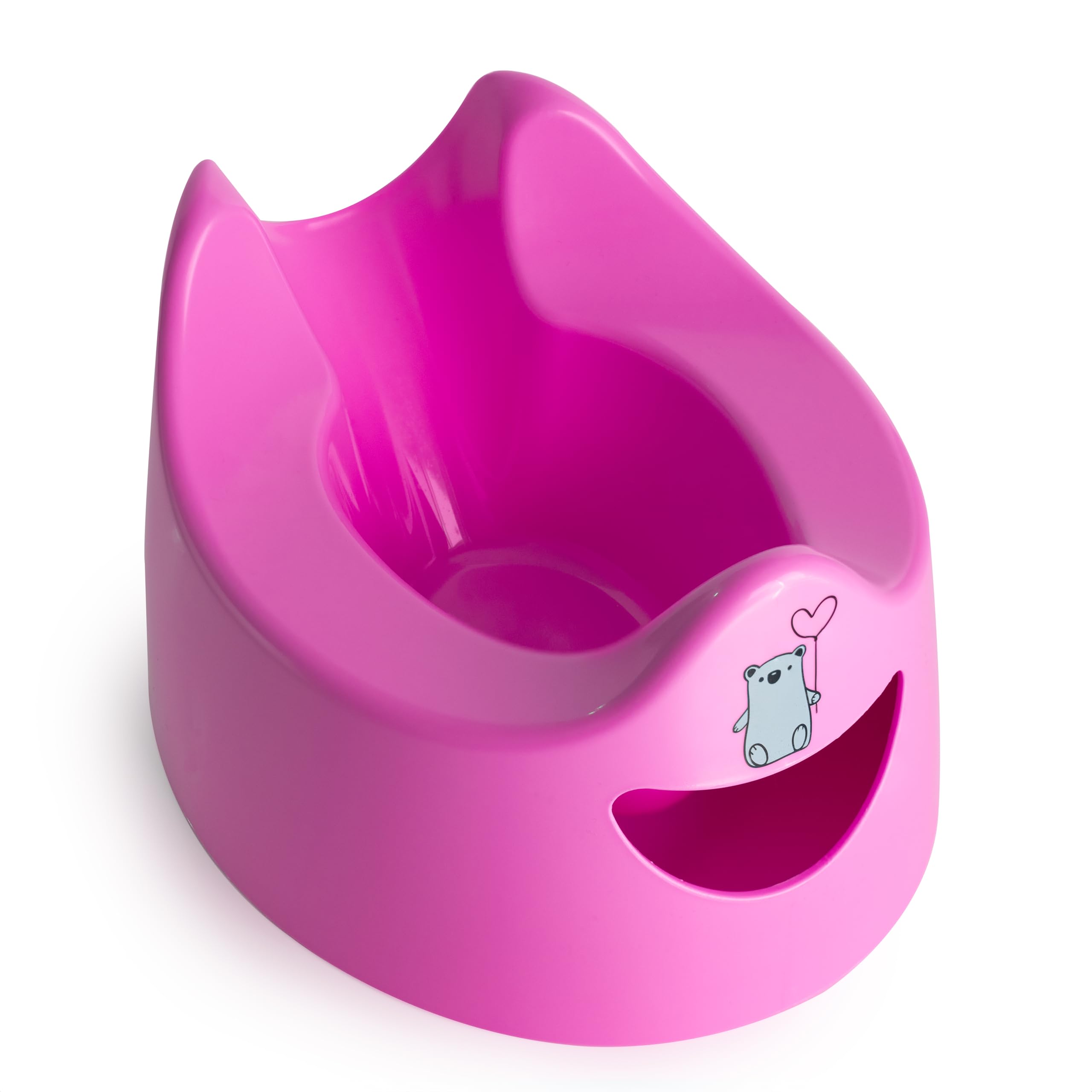 Toddler Essentials Easy Pour Potty - Dark Pink | Portable Potty Training Toilet Seat for Toddlers | Hygienic, Easy to Clean, and Travel-Friendly (Previously known as Pourty)
