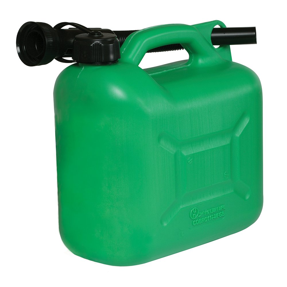 Silverline Plastic Fuel Can 5Ltr Green (847074)