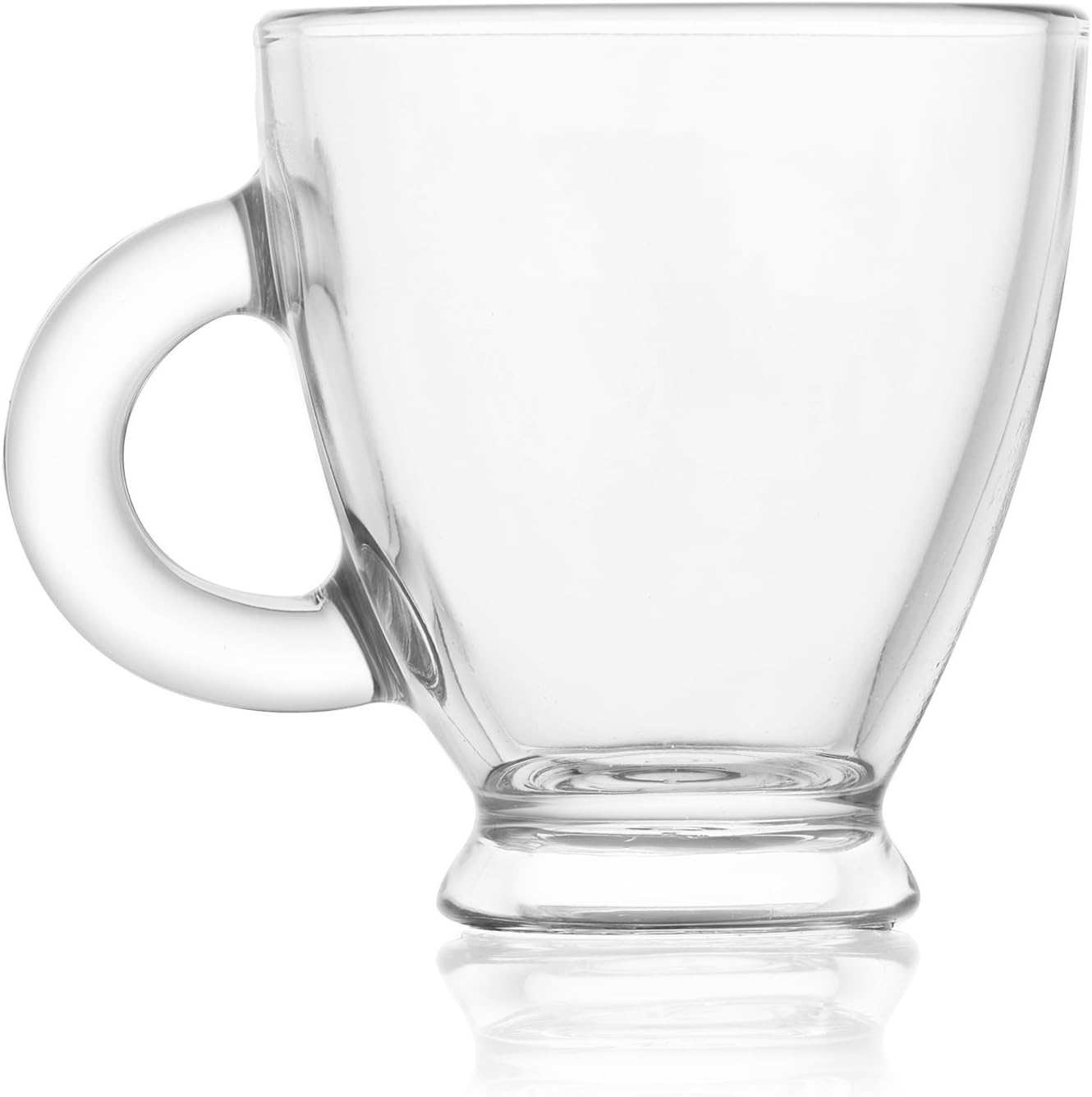Tasses à Café En Verre Transparent Lot De 3 | 90 Ml Résistantes à La Chaleur | Lavables Design Élégant