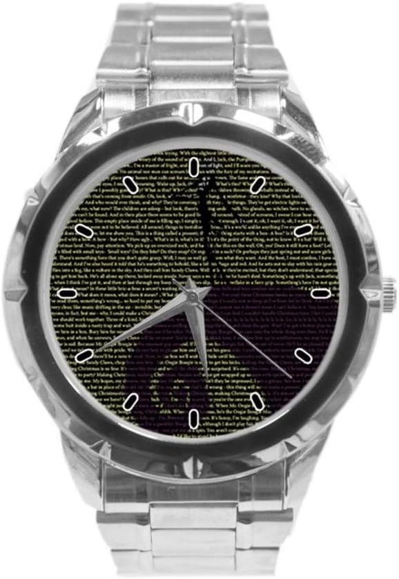 Quotes About Nightmares Tumblr Custom Unique Fashion Personality Stainless Steel Men's Watch