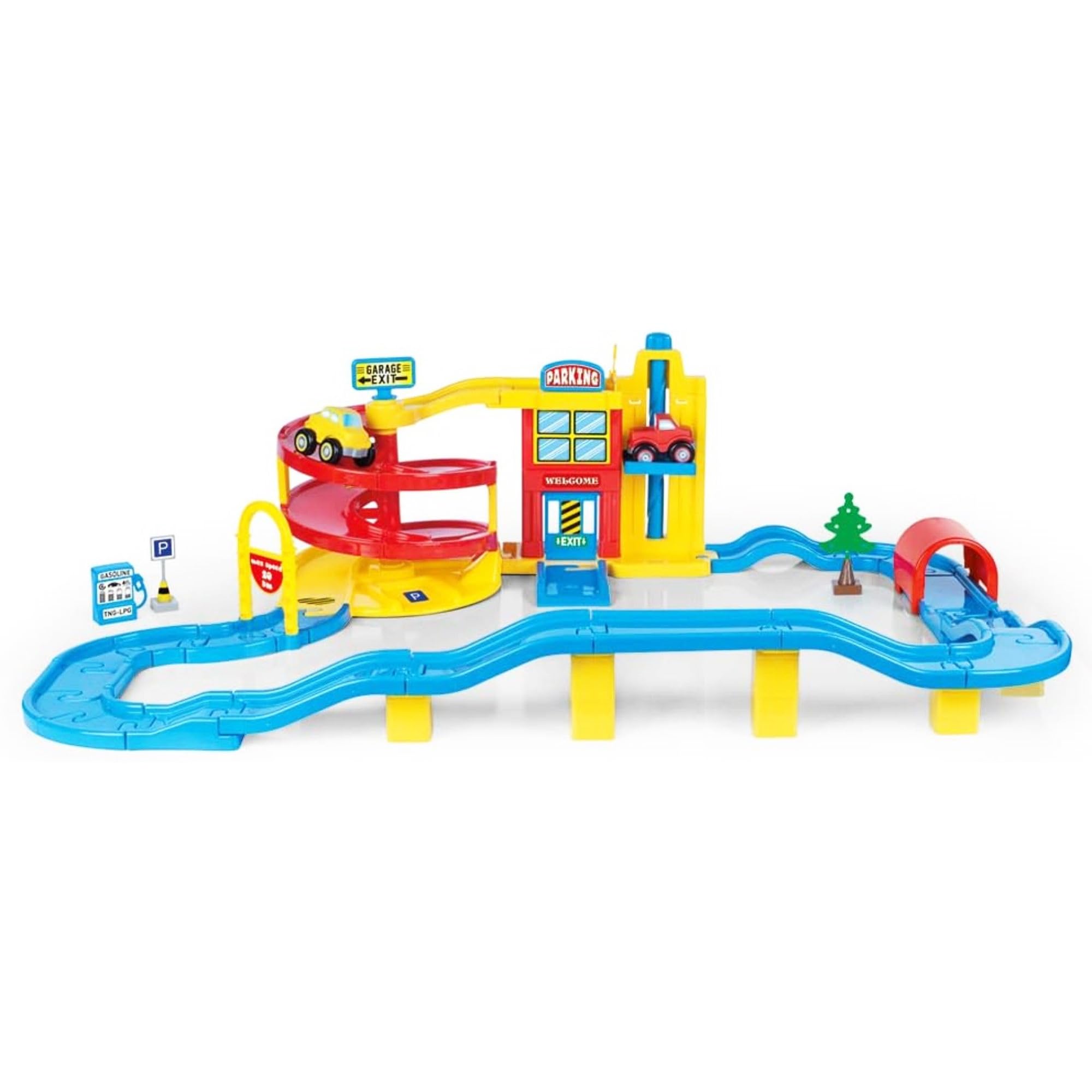 Dolu - Large garage with circuit (5154), assorted colour/model