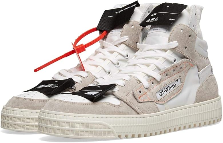 Amazon オフ ホワイト メンズ スニーカーハイカット Off White Off Court Sneaker White Grey Off White オフホワイト スニーカー