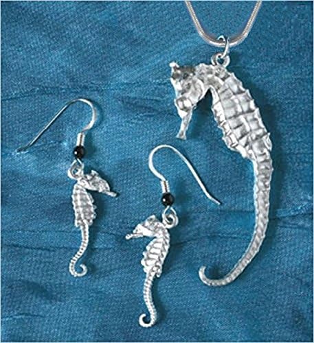 Seahorse Necklace &amp; Earrings