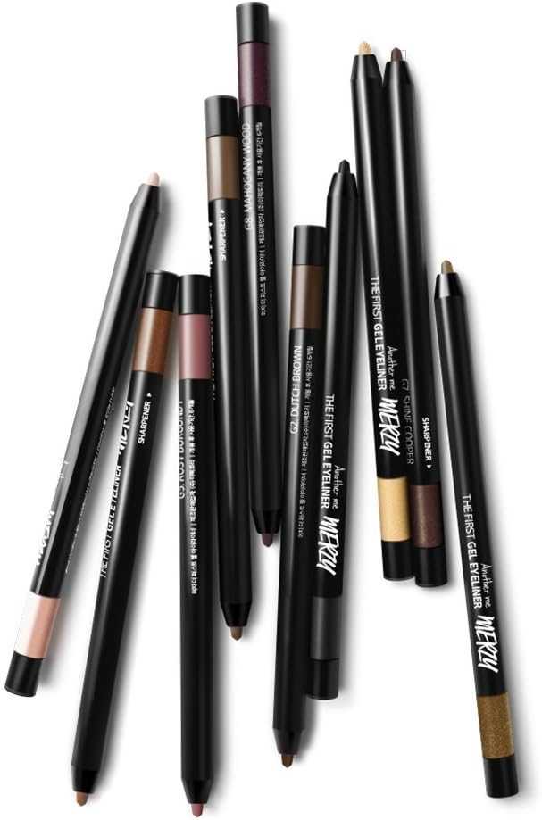Merzy Eyeliner for daily eye makeup w/ 12HR long-lasting waterproof finish, 10 Color Set