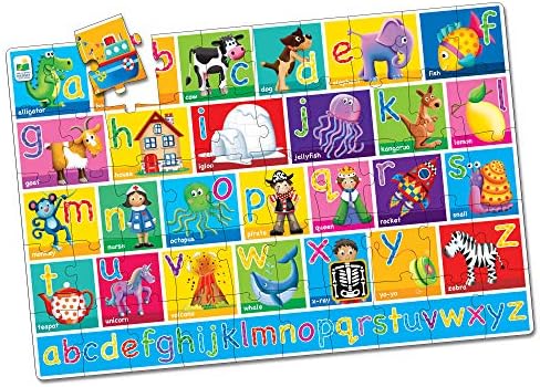 wooden alphabet floor puzzle