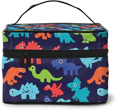 Amazon Co Jp メイクボックス 化粧ポーチ 恐竜 ティラノサウルス メイクブラシバッグ トラベルポーチ 化粧品収納ケース おしゃれ レデース ホーム キッチン
