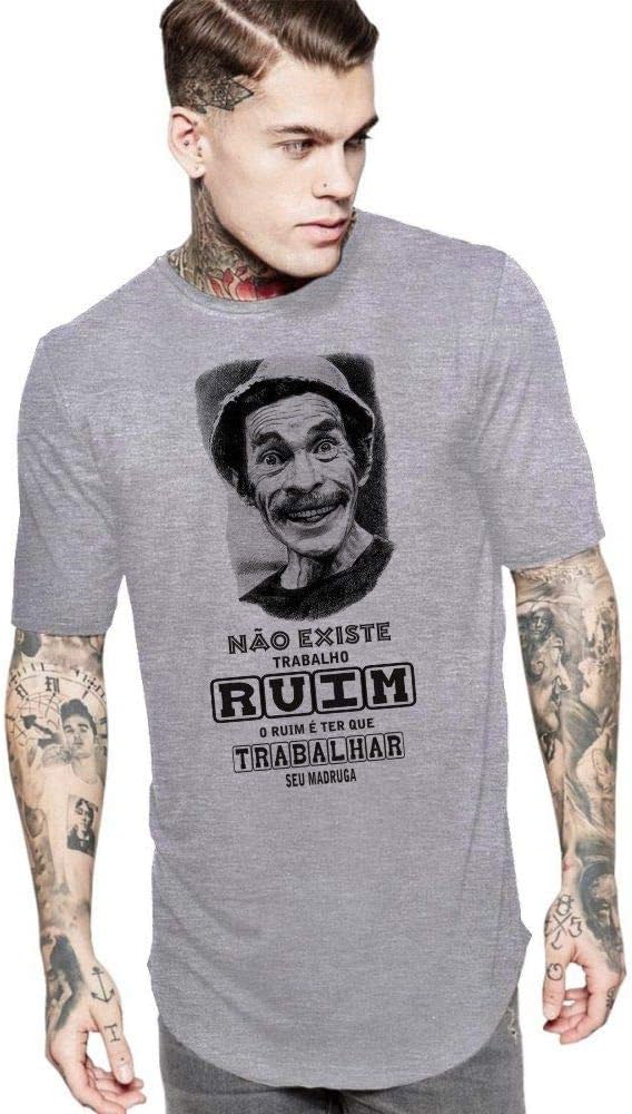 Camiseta Masculina Seu Madruga - Não existe trabalho ruim, ruim é ter que trabalhar