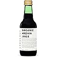 100% Organic Aronia Berry Juice 8.5 fl oz (Box of 6) - Supports Skin Health - Rich in Antioxidants - Straight from Farm - Undiluted - No Added Sugar or Preservatives - Non-GMO - Recyclable Glass