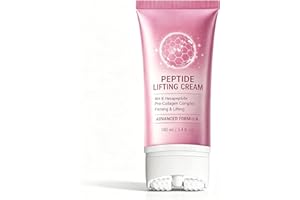 Neck Firming Cream with Roller, Peptide and Collagen Body Care for Crepey Skin, Ah-8 Neck Firming Cream for Women, Tightening