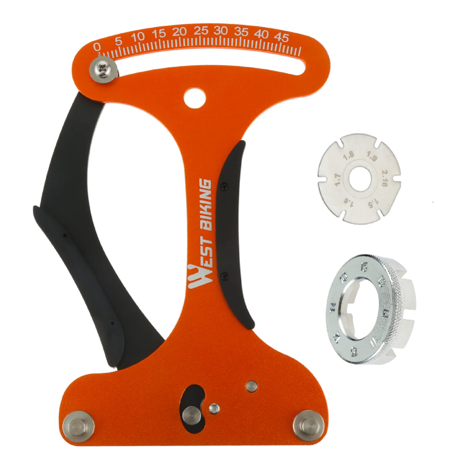 SURIEEN Bike Spoke Tension Meter Measurement Tool, Bicycle Spoke Tension Meter Calibration Tool, Aluminum Alloy Tension Adjustment Tool for Bicycle Wheel Spokes Tension Adjustment&Correction