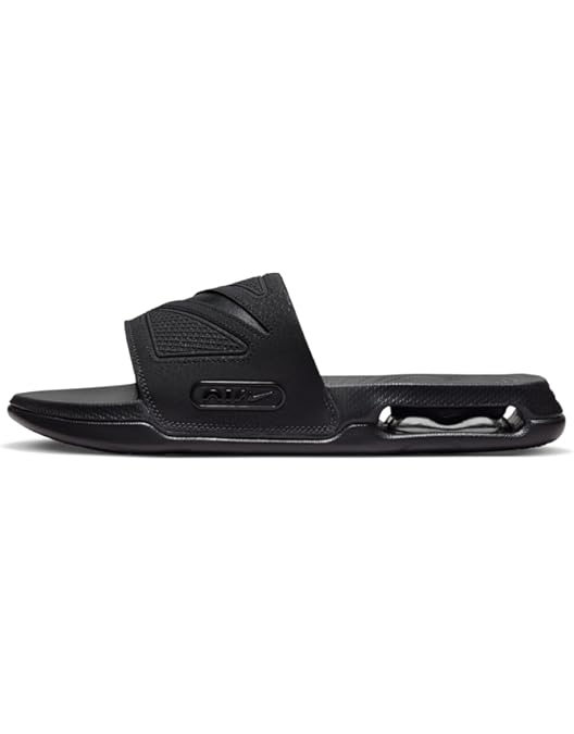Amazon.com | Men's Black Air More Uptempo Slides by NIKE | Sandals