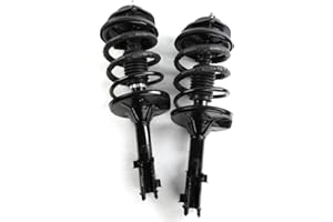 TRIBLE SIX Front Pair Complete Struts Assembly Shock Absorber Coil Spring Kit Replacement for 2000 2001 2002 2003 2004 2005 2006 Hyundai Elantra 2.0L L4 GAS DOHC-171404-171405