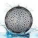 Splashproof Shower Speaker Outdoor Wireless Portable Waterproof IPX6 Bluetooth Speaker with Suction Cup and Hanging Loop -Black