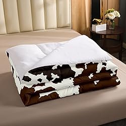 Cow Print Comforter Set King Size Cowhide Bedding