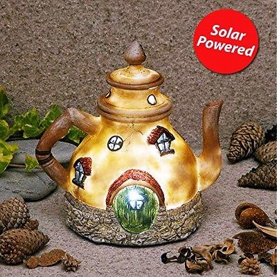 Garden Glows Solar Powered LED Fairy House Ornament Rain Pepperfilter