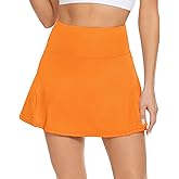Komorebi Women's Tennis Skirt - High Waisted Pleated Golf Skorts with Pockets - Athletic Workout Skirt