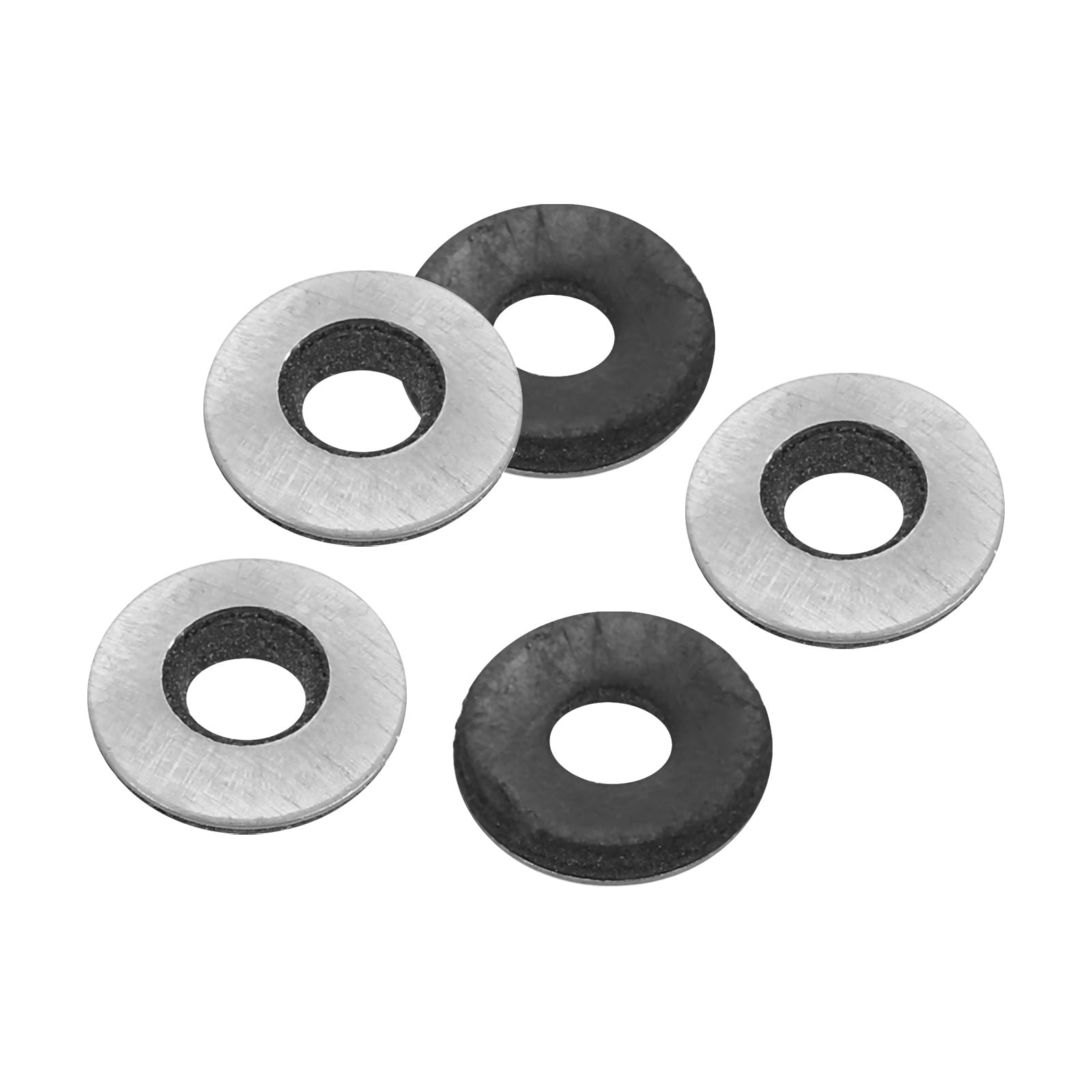 PATIKIL 7/32"x1/2" EPDM Bonded Sealing Washers, 200 Pieces Galvanized Neoprene Rubber Backed Screw Gasket for Industrial Home Machinery Ships Roof (#12)