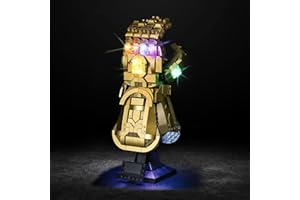 Vaodest LED Light for Lego 76191 Marvel Infinity Gauntlet Set,Design and Configuration Compatible with Model 76191 (LED Light Only, Not Building Block Kit)