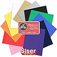Siser EasyWeed HTV Sheets 12 inch by 15 inch - 12 Pack Starter Bundle