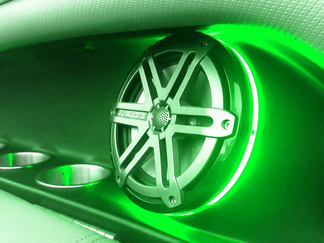 BLAST 2pc LED - LED Speaker Light Rings for JL Audio Marine 7.7 M770 MX770 Speakers - PRE-DRILLED for 6 Screw Holes