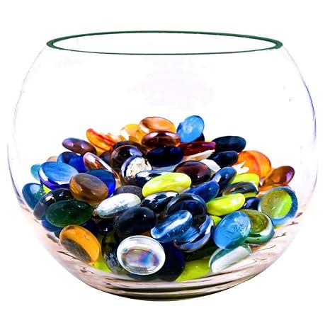 Neez Glass Pebbles For Decoration In Aquarium Vases And Home