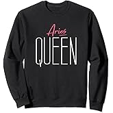 Aries Queen / Classy Aries Woman Birthday Astrology Sign Sweatshirt