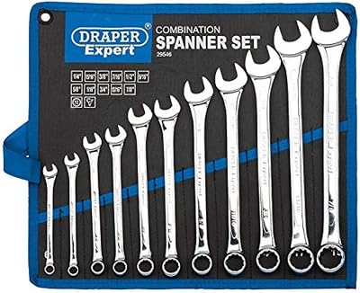 Draper HI-TORQ 1/4 to 7/8 inch Combination Spanner Set 11 pcs