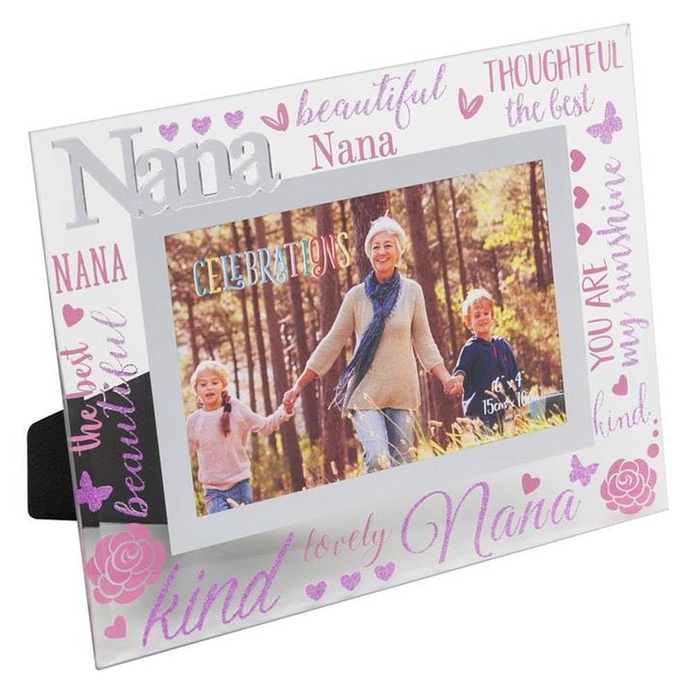 Widdop Nana Gift - Nana glass picture photo frame 6"x4"