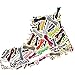 DailyShoes Round Hiking Boot Shoelaces Strong Durable Stylish Shoe Laces (Great for Track & Field Shoes) Black Red 54