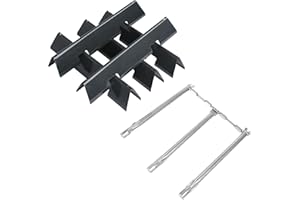 GRIMATE 7636 Flavorizer 69787 Grill Burner Kit for Weber Spiri 300 Series GS4 Spirit II 300 Series E310 E320 E330 S310 S320 S330 68950(Front-Mounted Control),15.3" Heat Plate with 18" Burner