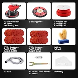 ZFE Random Orbital Sander 5" & 6" Pneumatic Palm