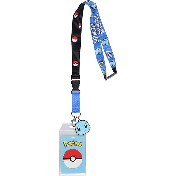 Amazon.com: Bioworld Pokemon Pikachu 025 ID Badge Holder Rubber Charm  2-Sided Breakaway Lanyard : Office Products