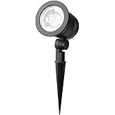 Four Seasons Courtyard Fusion Wired Low-Voltage LED Spotlight, Metal Outdoor Patio Lawn Landscape Ground Stake Light with Adj