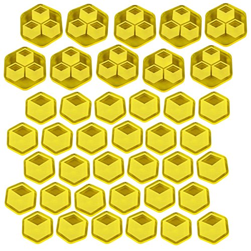Litko Game Accessories TI4: Trade Goods Token Set, Transparent Yellow (40)