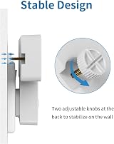 Mscien 3 Way Extension Plug with 3 USB UK Surge Protector 180° Rotation view 7