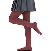 Paralinda Girls Colorful Fleece Lined Tights Kids Warm Thermal Tights