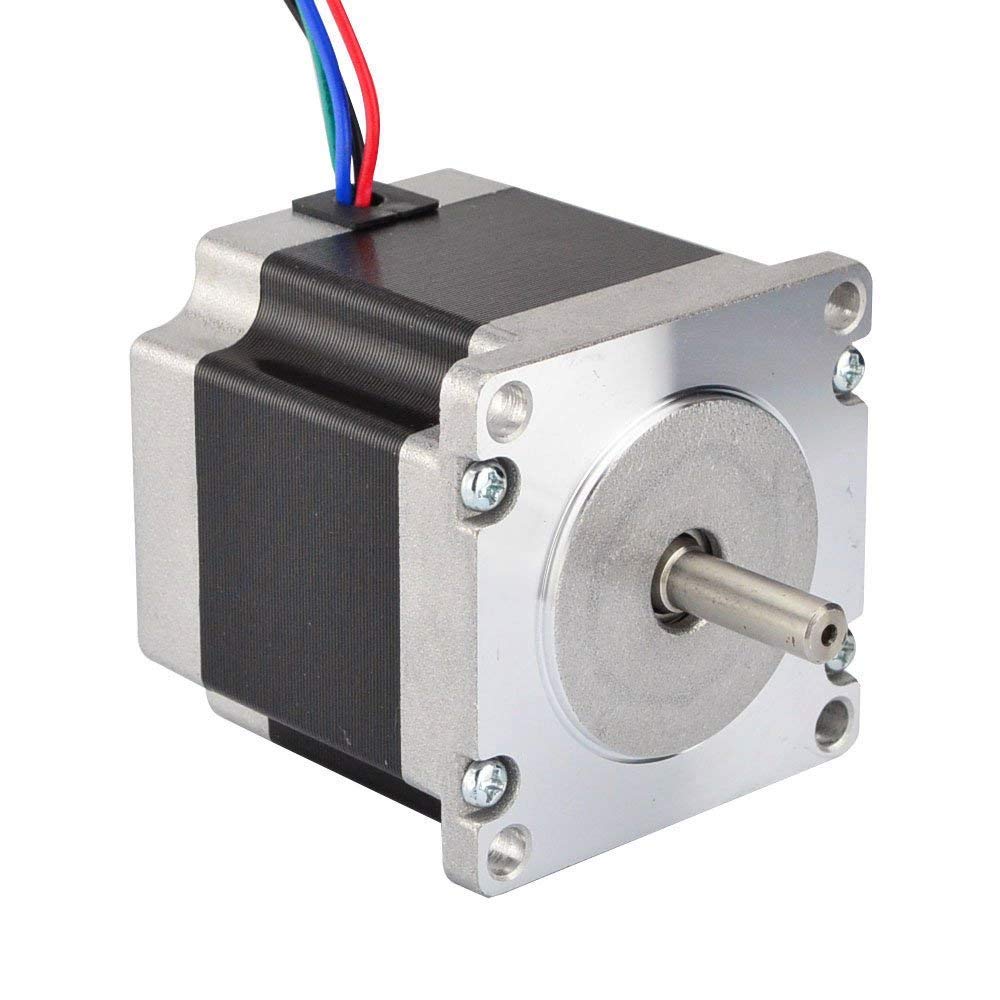 JoyNano Nema 23 Stepper Motor Bipolar 2.8A 1.26N.m Holding Torque 2-Phase 4-Wire 1.8 Deg 57x57x56mm Body for 3D Printer or CNC Machine
