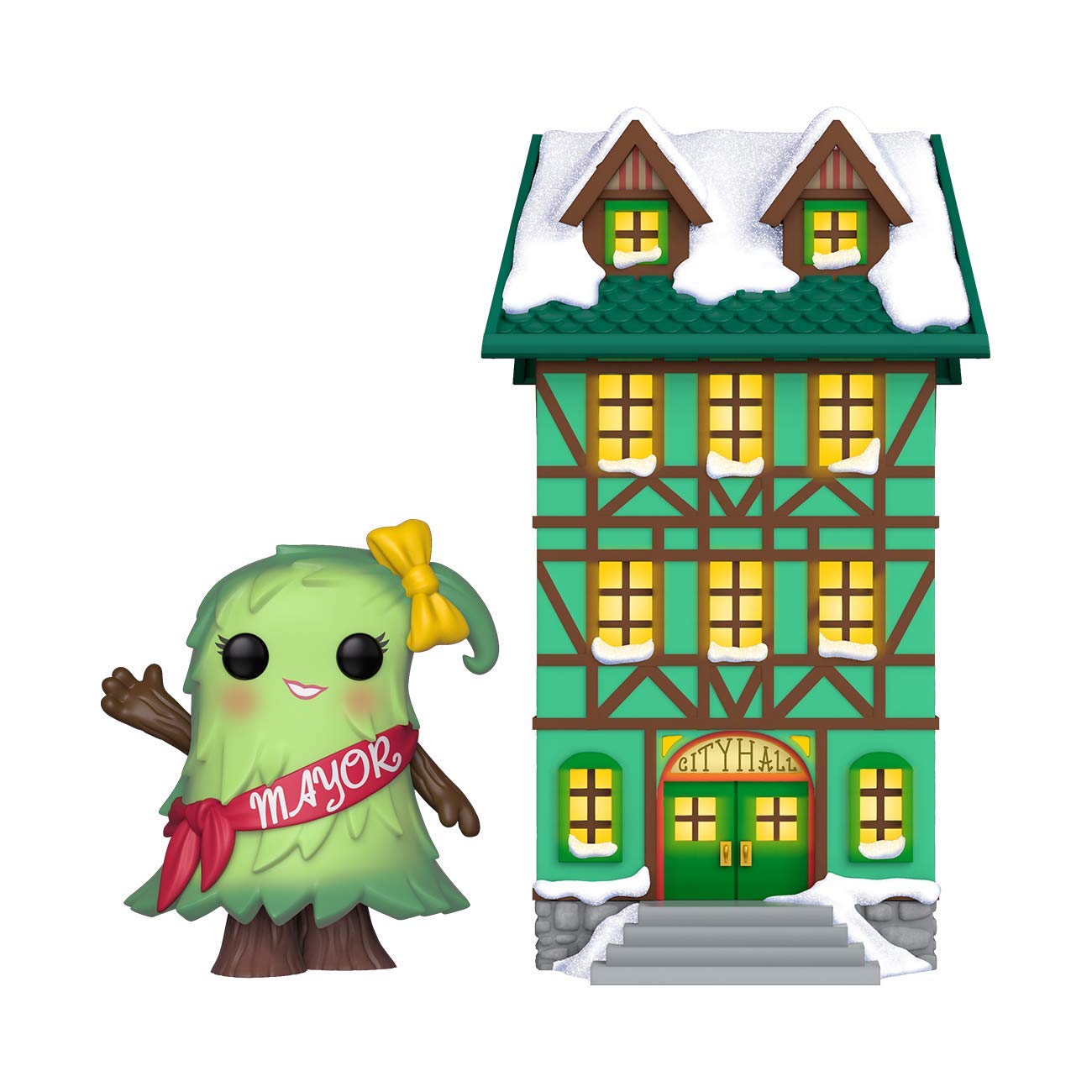 Funko POP! Holiday - Town Hall With Mayor Patty Noble - Collectable Vinyl Figure - Gift Idea - Official Merchandise - Toys for Kids & Adults - Model Figure for Collectors and Display