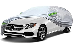 KEYOOG 6-layer Full Car Cover Is All-weather Waterproof, Universal In All Seasons, Snow Prevention, Rainproof, Acid Rainproof, Sunscreen, Ultraviolet-proof, Universally Applicable To Sedan (196"-207")