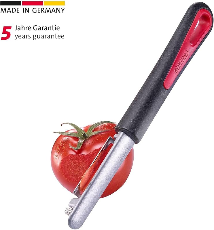 Tomaten-/ und Kiwischäler mit gezackter Klinge, Edelstahlklinge/Kunststoff, Tomfix Gallant, Schwarz/Rot, 29462270, 19.5 x 2.7 x 2.1 cm — Foto 2 von 8