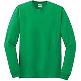 Gildan Heavy Cotton 100% Cotton Long Sleeve T-shirt-L (Irish Green)