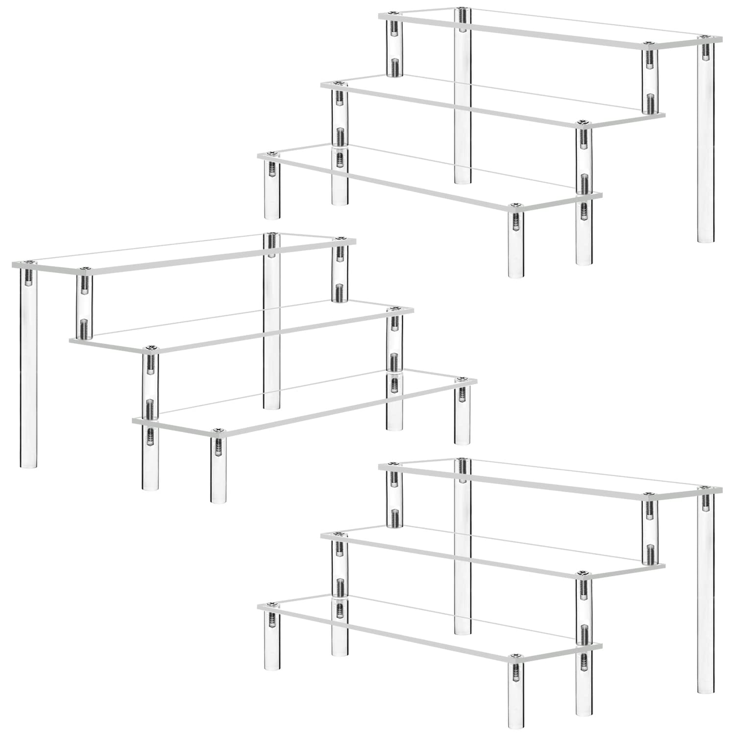 Acrylic Riser Clear Display Stand Cologne Organizer
