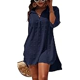 Blooming Jelly Womens Swimsuit Coverups White Chiffon Bathing Suit Cover Up Bikini Swimwear Beach Dress Outfits