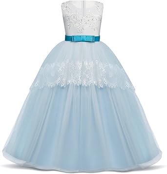 Amazon Com Jurebecia Girls Floor Length Princess Dresses Kids