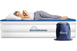 SoundAsleep Dream Series Air Mattress with ComfortCoil Technology & Internal High Capacity Pump - Twin Size