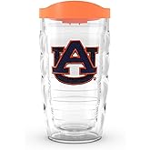 Tervis Made in USA Double Walled Auburn Tigers Insulated Tumbler Cup Keeps Drinks Cold & Hot, 10oz Wavy, Emblem