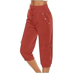 symoid Amazonsmilecom Capri Pants for Women Summer
